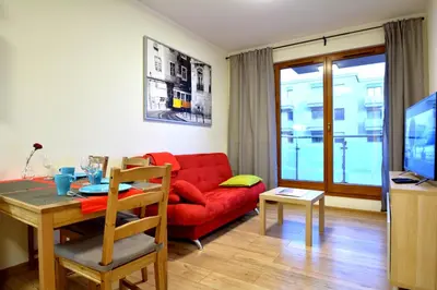 Telewizja i/lub zestaw kina domowego w obiekcie Apartament Bema 37