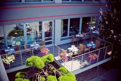 Restauracja lub miejsce do jedzenia w obiekcie Hotel Śląsk