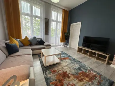 Część wypoczynkowa w obiekcie Apartament Wroclawia
