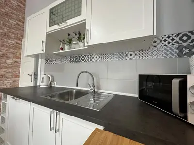Kuchnia lub aneks kuchenny w obiekcie Apartament Wroclawia