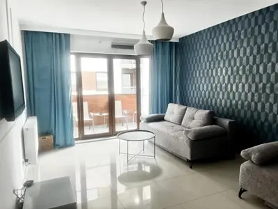 Część wypoczynkowa w obiekcie Icon Apartments Centrum 55m2