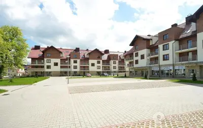 Budynek, w którym mieści się apartament