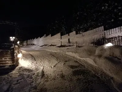Obiekt Zielone Wzgórze zimą