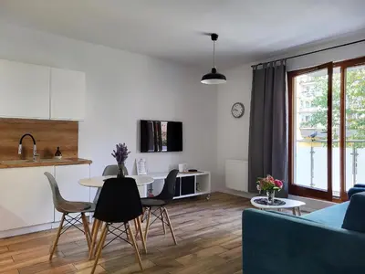 Telewizja i/lub zestaw kina domowego w obiekcie Lucky-Time pl - 2 pokoje - Ostrów Tumski