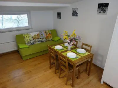 Część wypoczynkowa w obiekcie Apartamenty Nad Odra