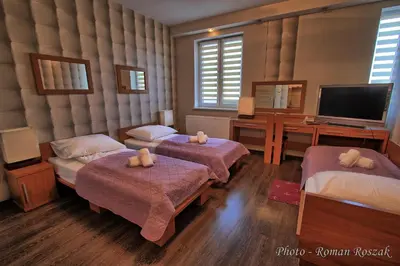 Telewizja i/lub zestaw kina domowego w obiekcie Hotel Polonia