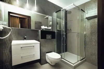 Łazienka w obiekcie Hotel Inter