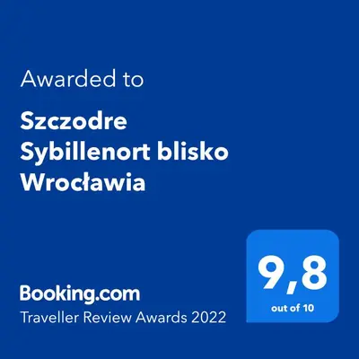 Certyfikat, podpis lub inny dokument wystawiony w obiekcie Szczodre Sybillenort blisko Wrocławia