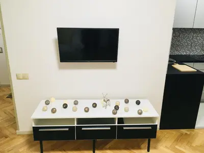 Telewizja i/lub zestaw kina domowego w obiekcie Kotlarska Apartment