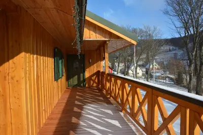 Balkon lub taras w obiekcie Pod Zielonym Dachem