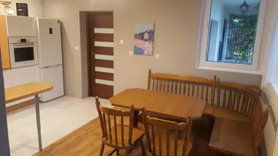 Kuchnia lub aneks kuchenny w obiekcie Apartament na Wolanach