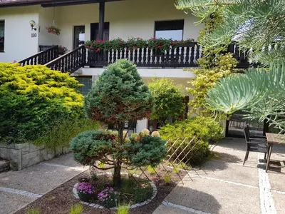 Ogród w obiekcie Apartament na Wolanach