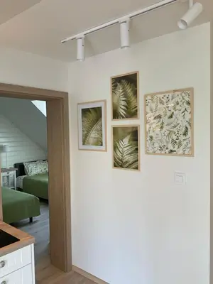 Łóżko lub łóżka w pokoju w obiekcie Apartamenty u Kasi