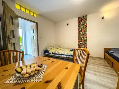 Łóżko lub łóżka w pokoju w obiekcie Agroturystyka