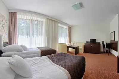 Telewizja i/lub zestaw kina domowego w obiekcie Hotel Zacisze