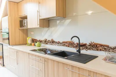 Kuchnia lub aneks kuchenny w obiekcie Apartament przy Deptaku z miejscem parkingowym