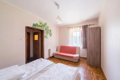Łóżko lub łóżka w pokoju w obiekcie Agroturystyka 
