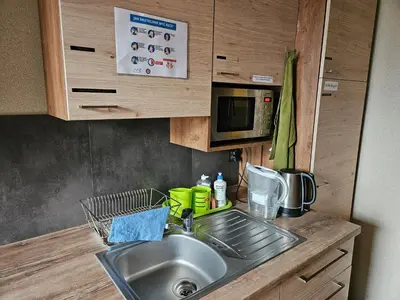 Kuchnia lub aneks kuchenny w obiekcie Pokoje gościnne Winnica Celtica