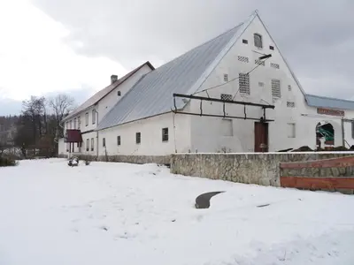 Obiekt Pod kasztanem gospodarstwo agroturystyczne zimą