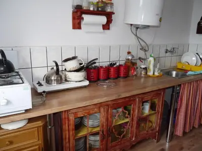 Kuchnia lub aneks kuchenny w obiekcie Pod kasztanem gospodarstwo agroturystyczne