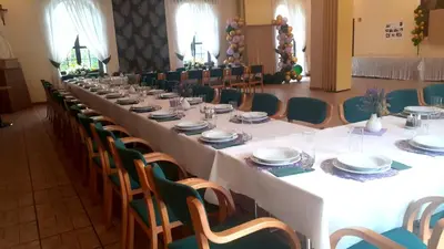 Restauracja lub miejsce do jedzenia w obiekcie Noclegi u Eichendorffa