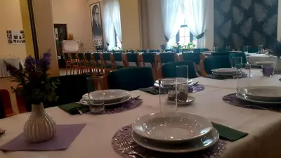 Restauracja lub miejsce do jedzenia w obiekcie Noclegi u Eichendorffa