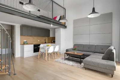 Kuchnia lub aneks kuchenny w obiekcie Easy Apartments Wrocław