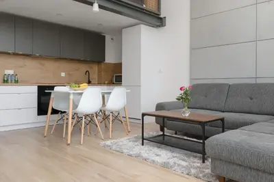 Kuchnia lub aneks kuchenny w obiekcie Easy Apartments Wrocław