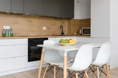 Kuchnia lub aneks kuchenny w obiekcie Easy Apartments Wrocław
