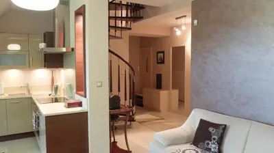 Kuchnia lub aneks kuchenny w obiekcie Apartament Parkowa Polana