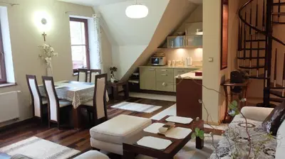 Kuchnia lub aneks kuchenny w obiekcie Apartament Parkowa Polana
