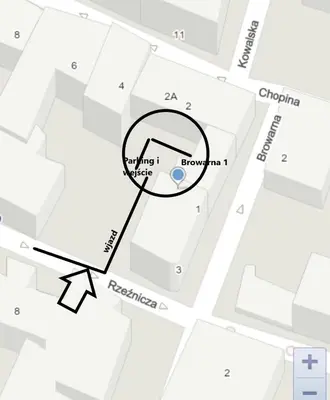 Plan piętra w obiekcie Browarna 1 Apartamenty przy Rynku Racibórz