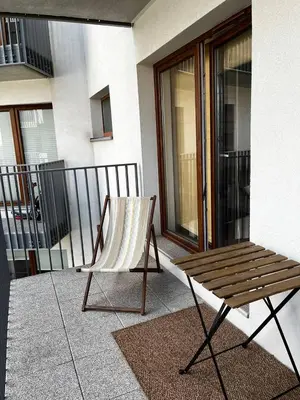 Balkon lub taras w obiekcie Dmowskiego 13 Tectum Apartments