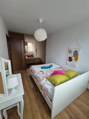 Łóżko lub łóżka w pokoju w obiekcie Stacja Kudowa