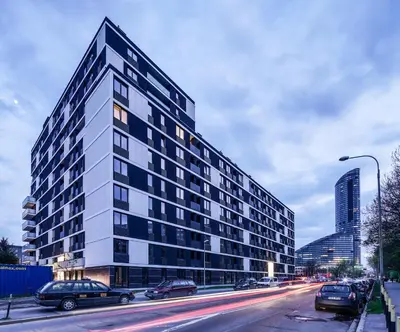 Budynek, w którym mieści się apartament