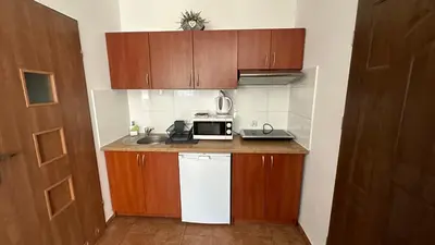Kuchnia lub aneks kuchenny w obiekcie ADUSIÓWKA