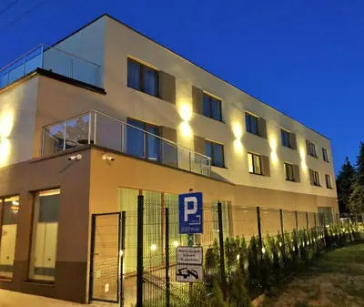 Budynek, w którym mieści się hotel