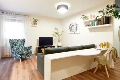 Telewizja i/lub zestaw kina domowego w obiekcie Cleopatra Apartment