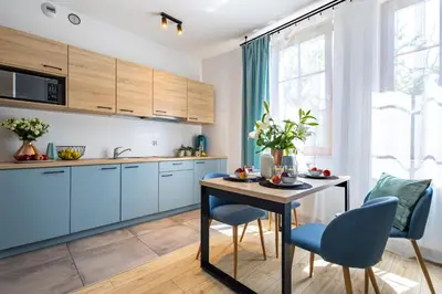 Kuchnia lub aneks kuchenny w obiekcie Apartament24 Stare Miasto Wrocław