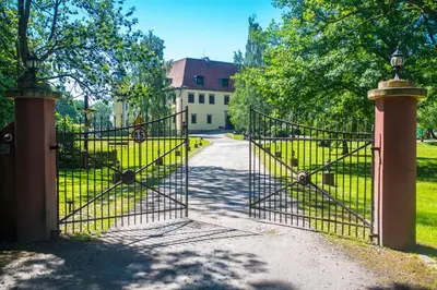 Ogród w obiekcie Pałac Krobielowice