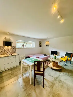 Część wypoczynkowa w obiekcie Design Apartments
