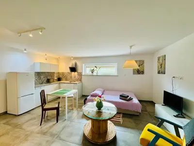 Telewizja i/lub zestaw kina domowego w obiekcie Design Apartments