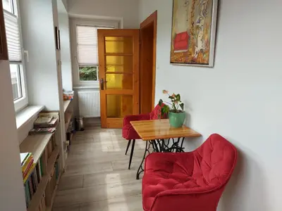 Część wypoczynkowa w obiekcie Apartament na Rybnej
