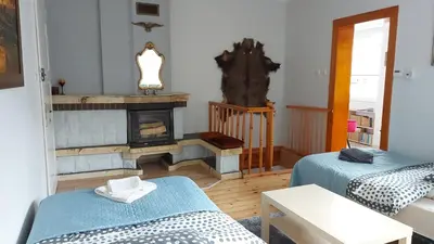 Część wypoczynkowa w obiekcie Apartament na Rybnej