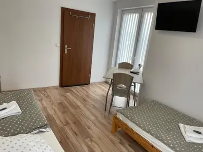 Telewizja i/lub zestaw kina domowego w obiekcie Różana 51