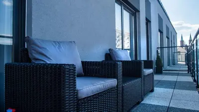 Część wypoczynkowa w obiekcie Apartament Wrocławska 29