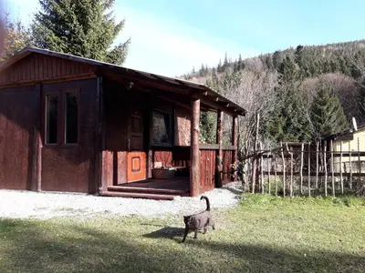 Widok na góry z tego domku letniskowego