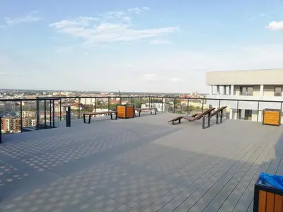 Balkon lub taras w obiekcie TWO TOWERS Old Town Apartments-City center-by the river-observation terrance on the roof-free parking