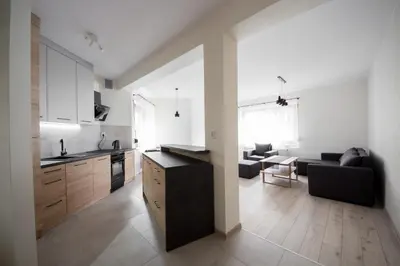 Kuchnia lub aneks kuchenny w obiekcie Apartament Zebcowska