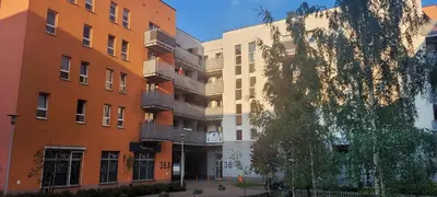 Budynek, w którym mieści się apartament